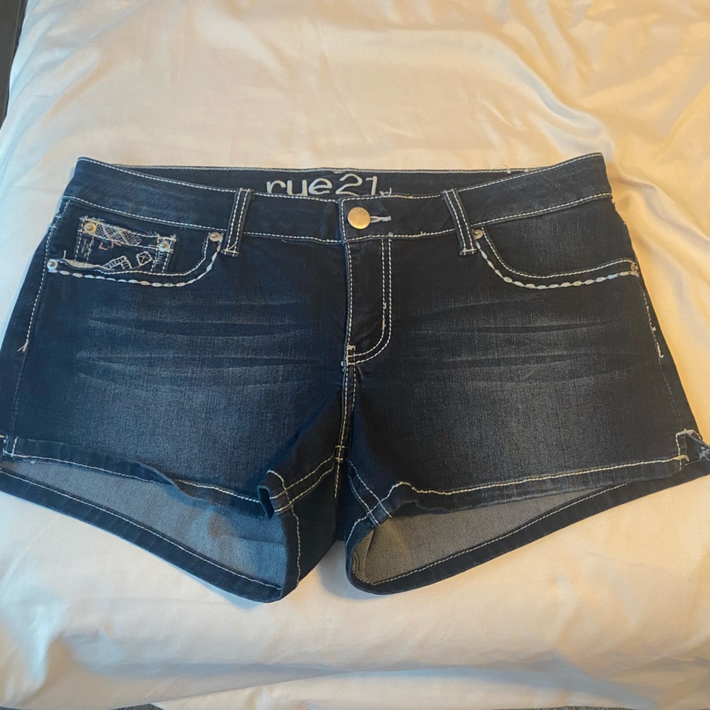 Rue21 Blue Jeans with Stretch and Faded Look